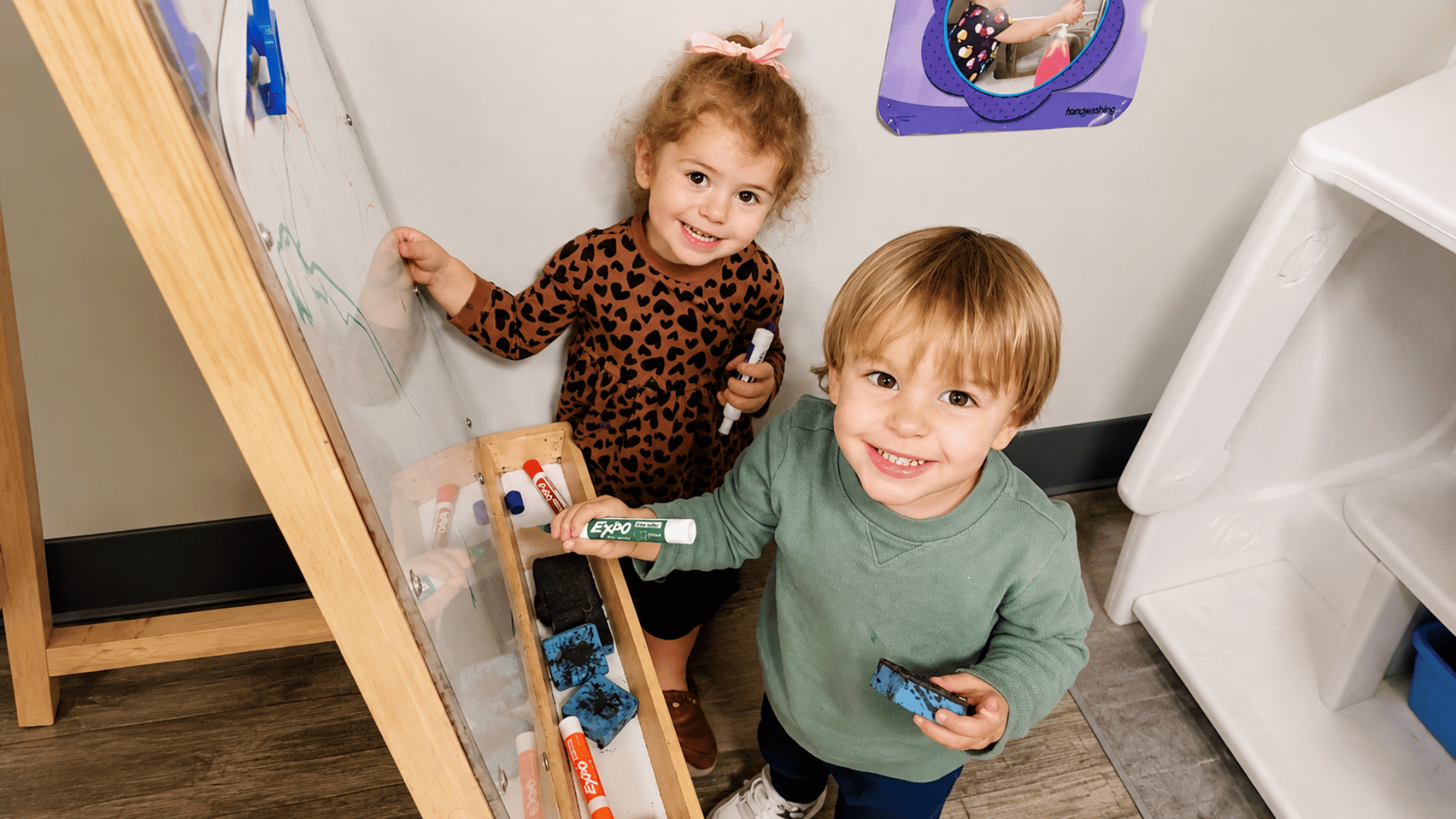 Family communication in our Toddler program at KinderKids Learning Center